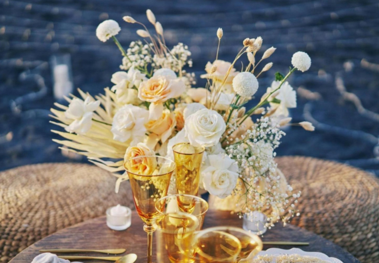 Beginner flower arrangement session with fresh blooms on a work table